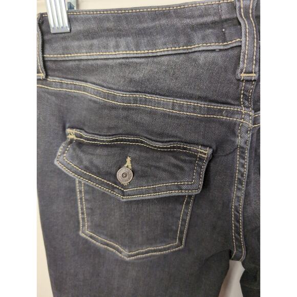 BDG Urban Outfitters trendy Y2k low rise black gray denim flare pants 26 - Picture 13 of 15